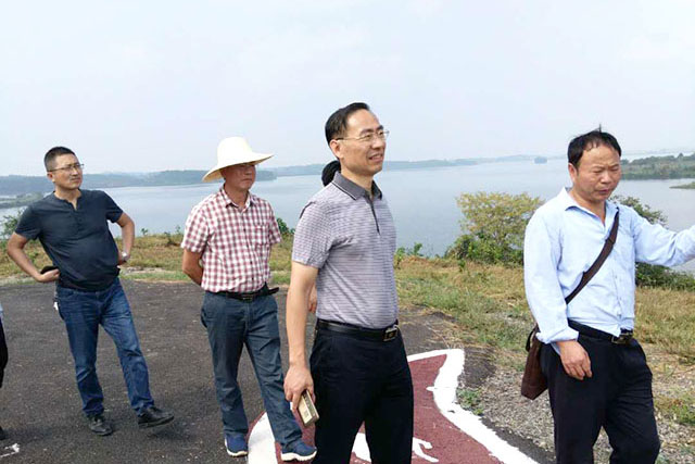 岳陽市農(nóng)業(yè)委員會主任孫志誠 一行視察召豐合作社基地